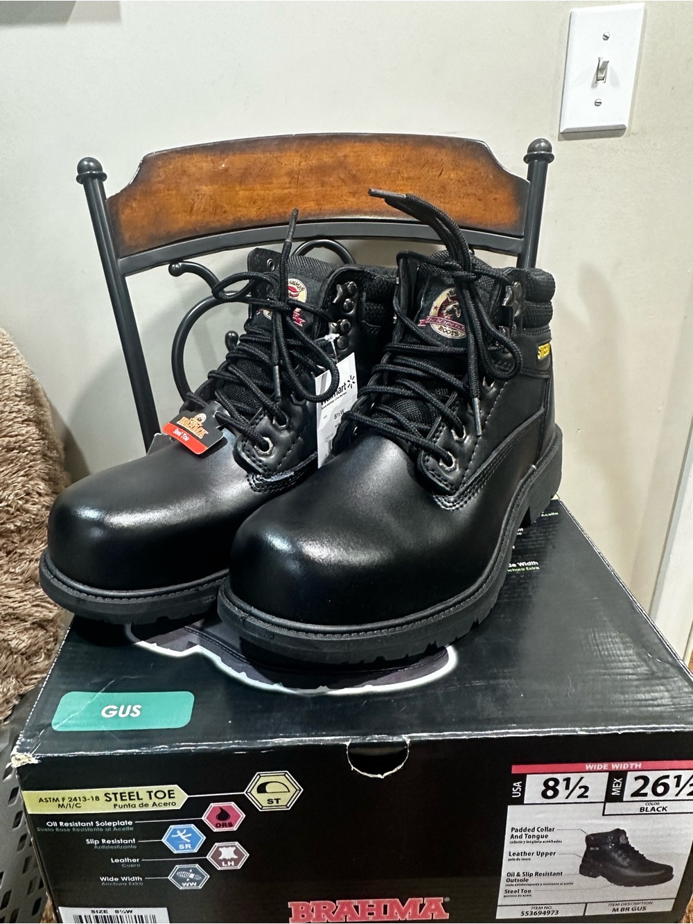 NWT Brahma “Gus” Steel Toe Boots